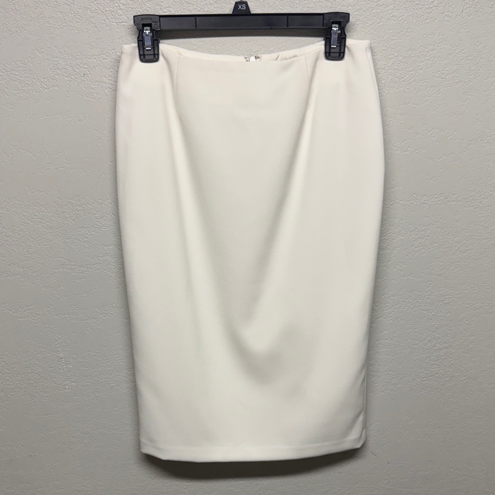 Alberto Makali Elegant White Pencil Skirt